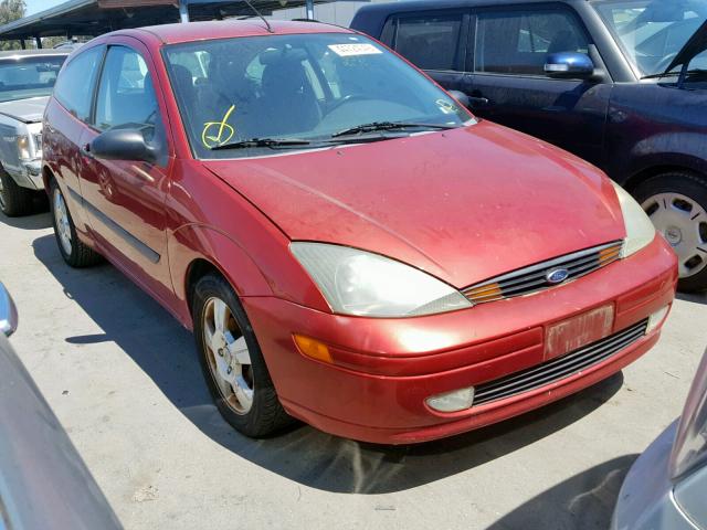 3FAFP31Z04R114046 - 2004 FORD FOCUS ZX3 RED photo 1