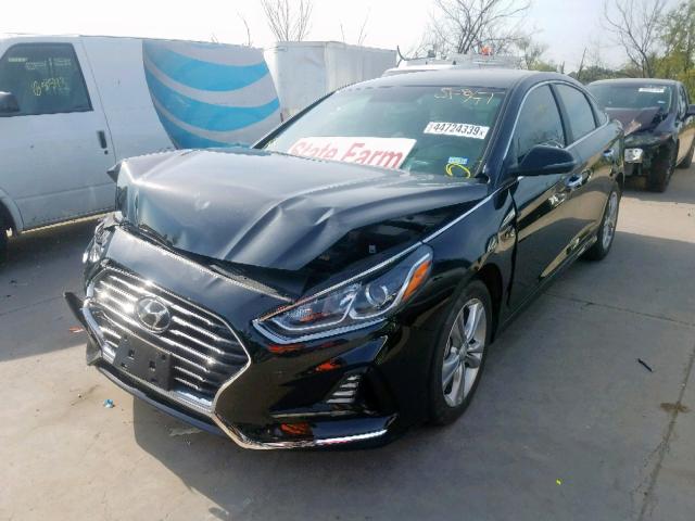 5NPE34AFXJH615327 - 2018 HYUNDAI SONATA SPO BLACK photo 2