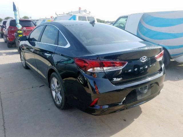 5NPE34AFXJH615327 - 2018 HYUNDAI SONATA SPO BLACK photo 3