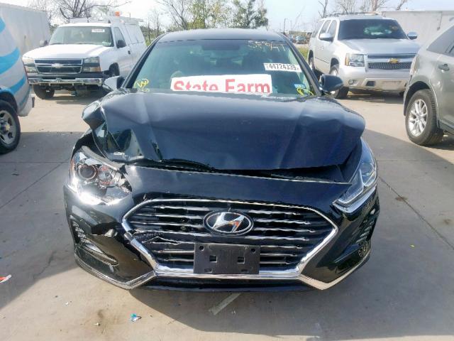 5NPE34AFXJH615327 - 2018 HYUNDAI SONATA SPO BLACK photo 9