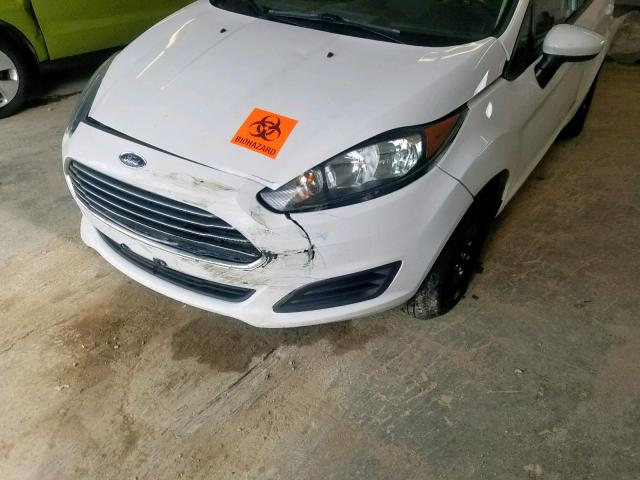 3FADP4AJ5FM104474 - 2015 FORD FIESTA S WHITE photo 9