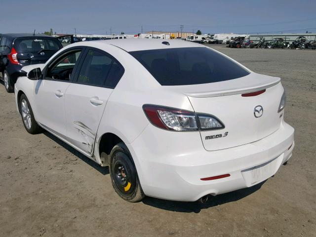 JM1BL1W64B1362878 - 2011 MAZDA 3 S WHITE photo 3