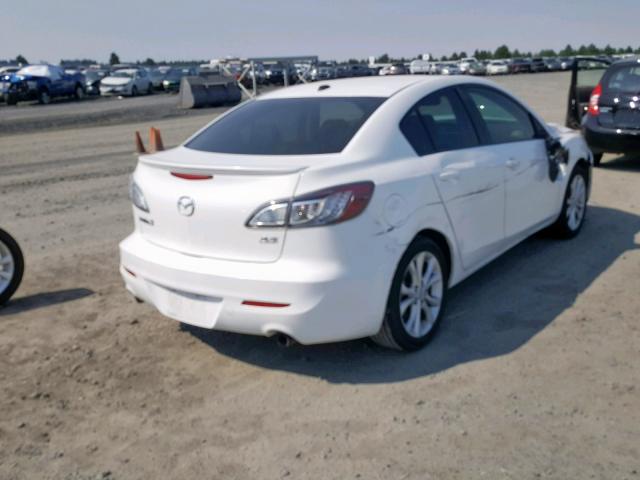 JM1BL1W64B1362878 - 2011 MAZDA 3 S WHITE photo 4