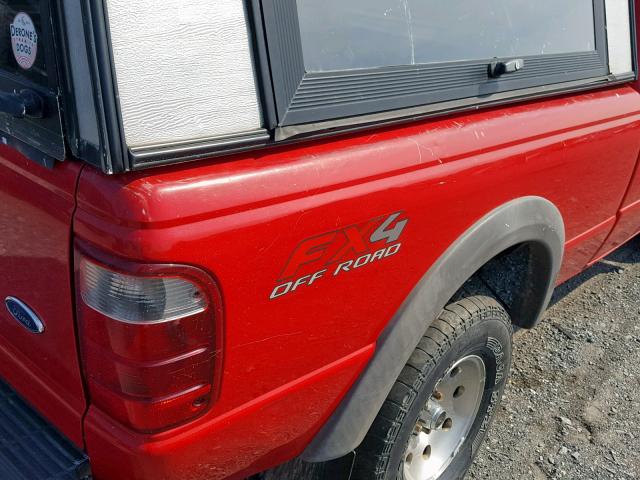 1FTZR45E63TA29059 - 2003 FORD RANGER SUP RED photo 9