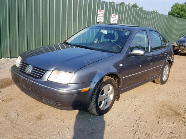 3VWSK69MX4M049542 - 2004 VOLKSWAGEN JETTA GLS GRAY photo 2