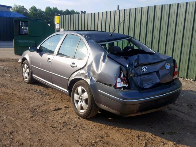 3VWSK69MX4M049542 - 2004 VOLKSWAGEN JETTA GLS GRAY photo 3