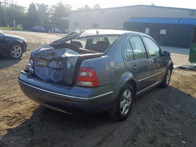 3VWSK69MX4M049542 - 2004 VOLKSWAGEN JETTA GLS GRAY photo 4