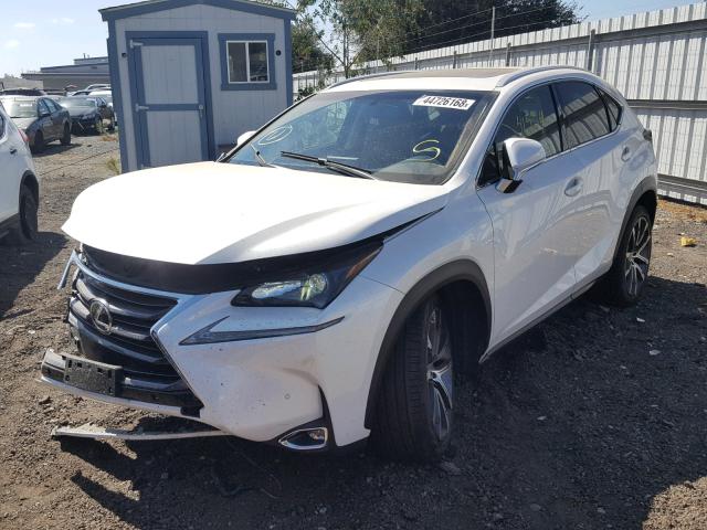 JTJYARBZ5F2004930 - 2015 LEXUS NX 200T WHITE photo 2