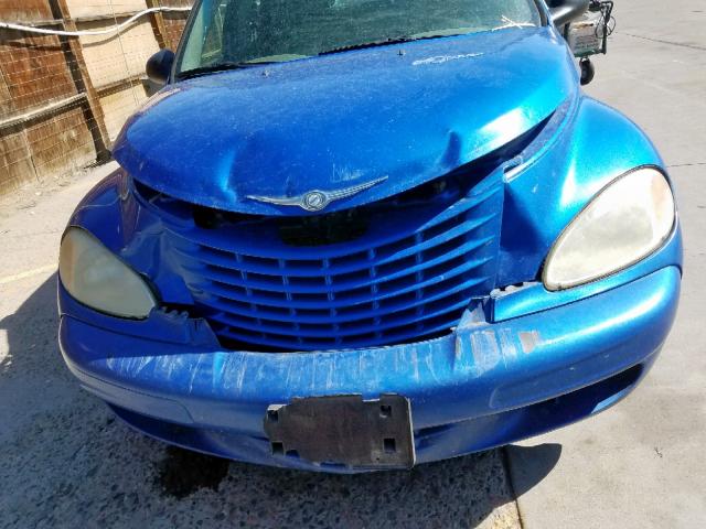 3C4FY58B25T537310 - 2005 CHRYSLER PT CRUISER BLUE photo 9