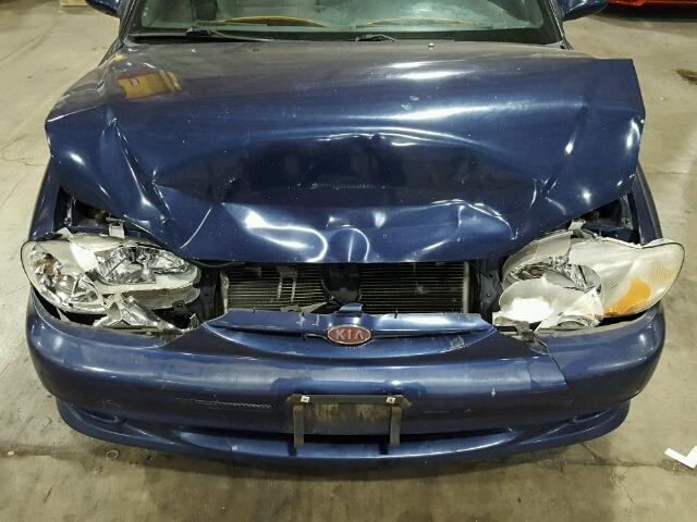 KNAFB1214X5792891 - 1999 KIA SEPHIA BAS BLUE photo 7