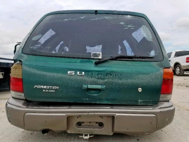 JF1SF6557WH753040 - 1998 SUBARU FORESTER S GREEN photo 9