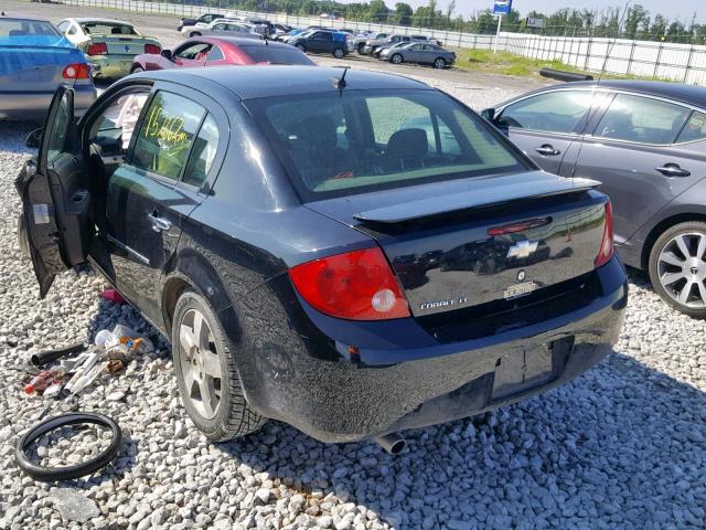 1G1AD5F56A7141942 - 2010 CHEVROLET COBALT 1LT BLACK photo 3