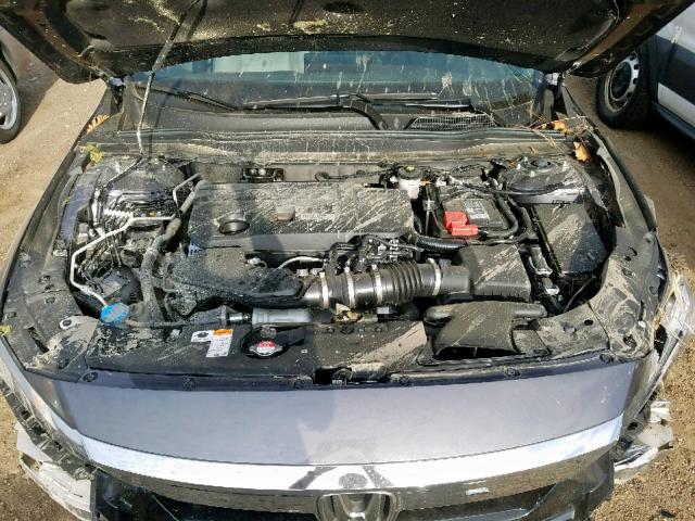 1HGCV2F50JA019089 - 2018 HONDA ACCORD EXL GRAY photo 7