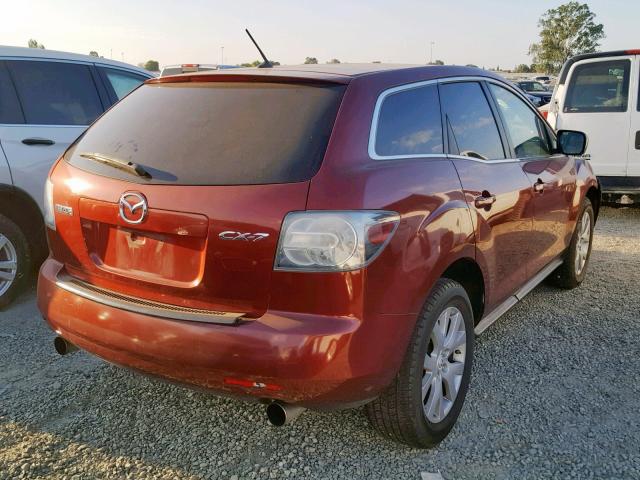 JM3ER293970107425 - 2007 MAZDA CX-7 RED photo 4