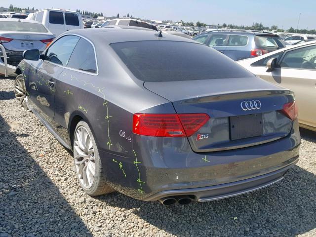 WAUVGAFR0FA035280 - 2015 AUDI S5 PRESTIG GRAY photo 3