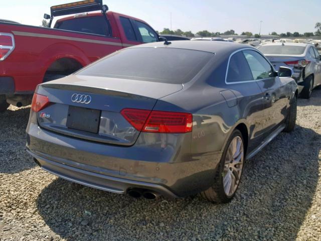 WAUVGAFR0FA035280 - 2015 AUDI S5 PRESTIG GRAY photo 4