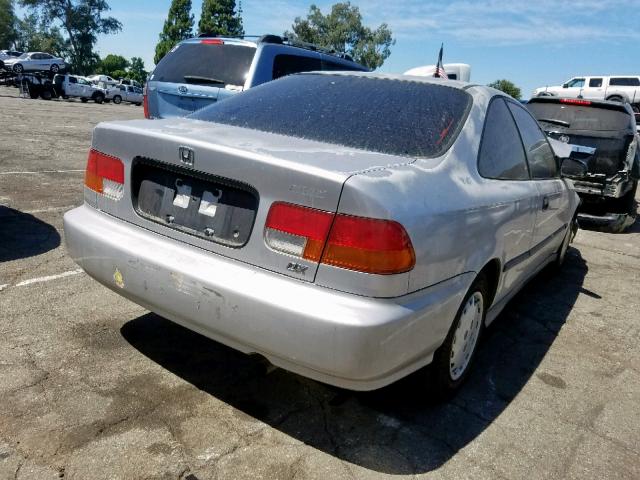 1HGEJ6226VL118713 - 1997 HONDA CIVIC DX SILVER photo 4