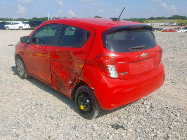 KL8CB6SA8GC539693 - 2016 CHEVROLET SPARK LS RED photo 3