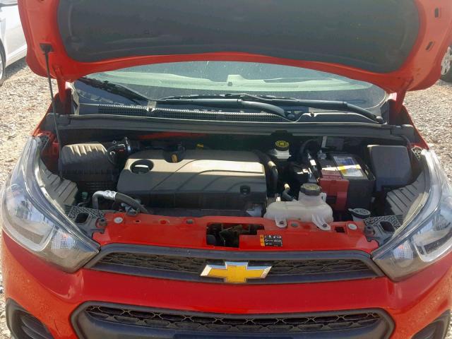 KL8CB6SA8GC539693 - 2016 CHEVROLET SPARK LS RED photo 7