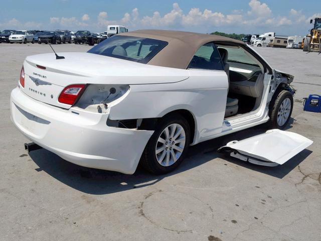 1C3BC5ED4AN143051 - 2010 CHRYSLER SEBRING TO WHITE photo 4