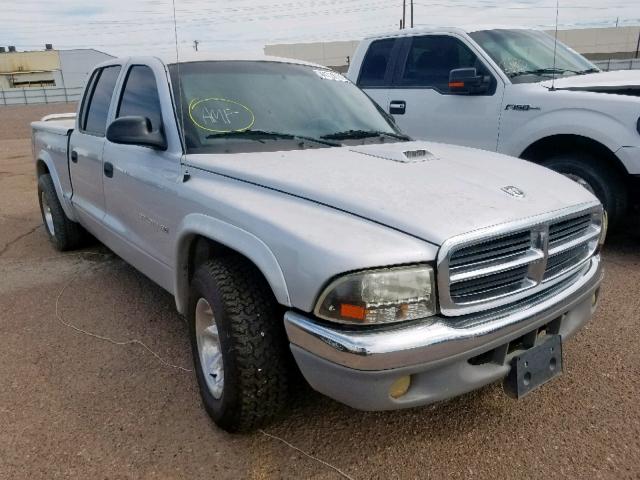 1B7HL48N62S642618 - 2002 DODGE DAKOTA QUA SILVER photo 1