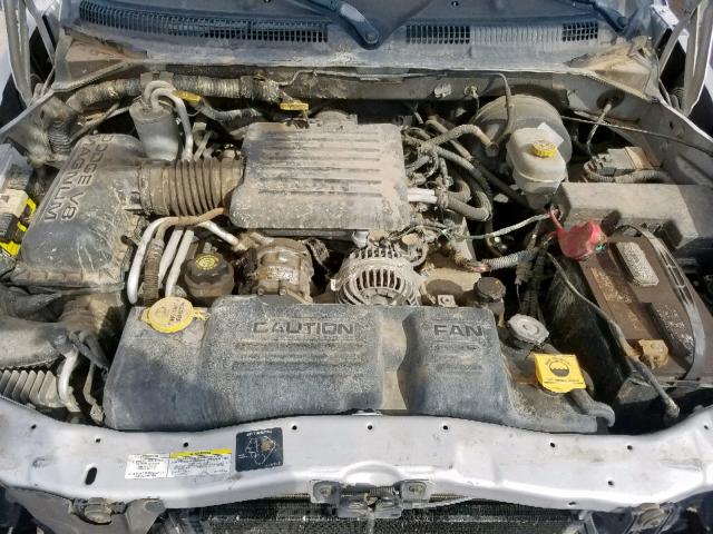 1B7HL48N62S642618 - 2002 DODGE DAKOTA QUA SILVER photo 7