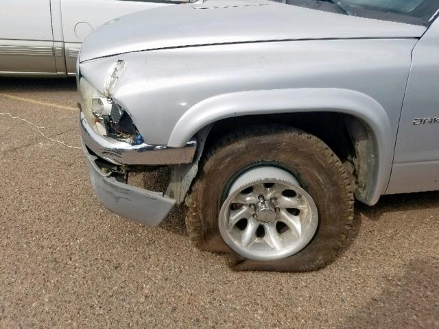 1B7HL48N62S642618 - 2002 DODGE DAKOTA QUA SILVER photo 9