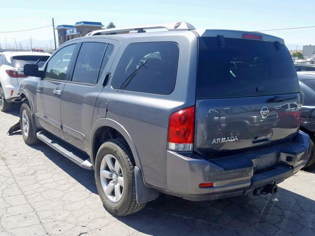 5N1AA0NC6EN605554 - 2014 NISSAN ARMADA SV GRAY photo 3