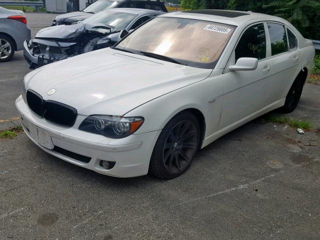 WBAHL83566DT06943 - 2006 BMW 750 I WHITE photo 2