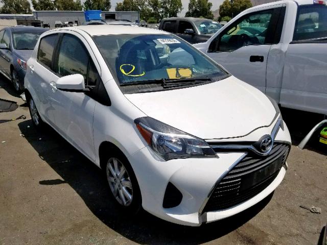 VNKKTUD37HA072399 - 2017 TOYOTA YARIS L WHITE photo 1