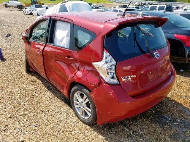 3N1CE2CP2FL431120 - 2015 NISSAN VERSA NOTE RED photo 3