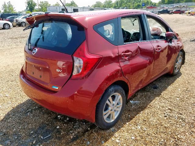 3N1CE2CP2FL431120 - 2015 NISSAN VERSA NOTE RED photo 4