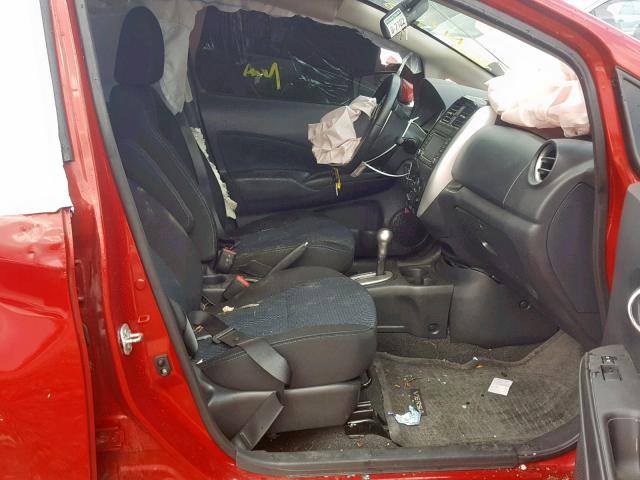 3N1CE2CP2FL431120 - 2015 NISSAN VERSA NOTE RED photo 5