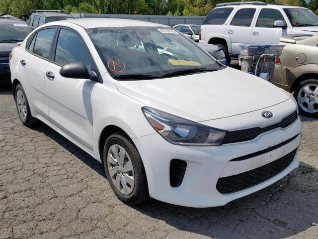 3KPA24AB1JE063784 - 2018 KIA RIO LX WHITE photo 1