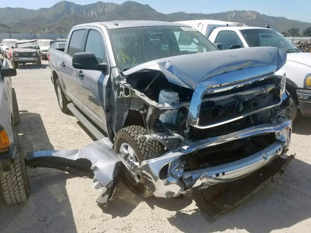 5TFEY5F11AX082163 - 2010 TOYOTA TUNDRA CRE SILVER photo 1