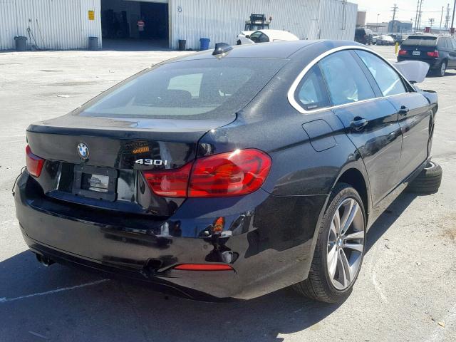 WBA4J1C55KBM17212 - 2019 BMW 430I GRAN BLACK photo 4