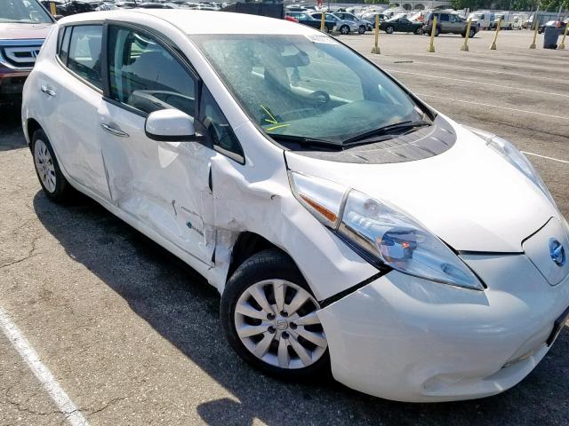 1N4AZ0CP3EC339480 - 2014 NISSAN LEAF S WHITE photo 9