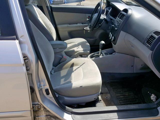 KNAFE222995643207 - 2009 KIA SPECTRA EX SILVER photo 5