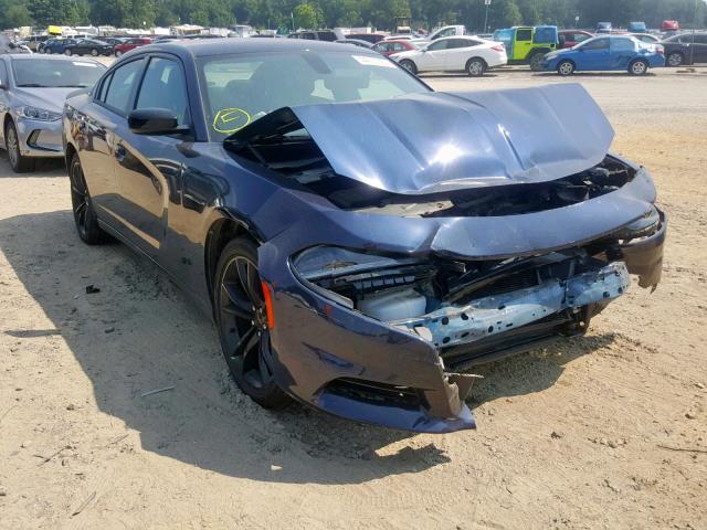 2C3CDXHG3GH179771 - 2016 DODGE CHARGER SX BLUE photo 1