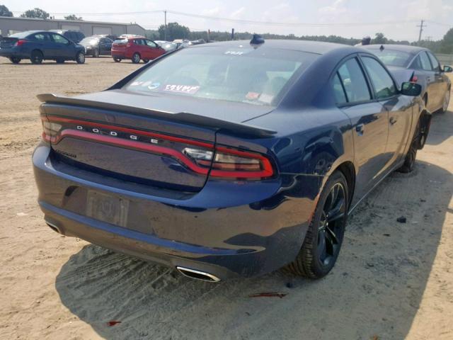 2C3CDXHG3GH179771 - 2016 DODGE CHARGER SX BLUE photo 4