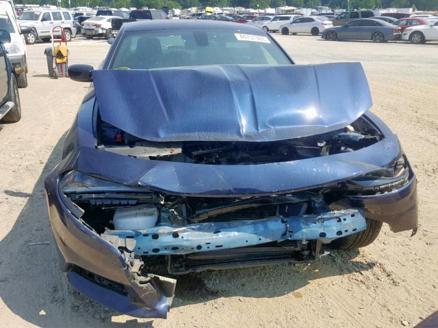 2C3CDXHG3GH179771 - 2016 DODGE CHARGER SX BLUE photo 7