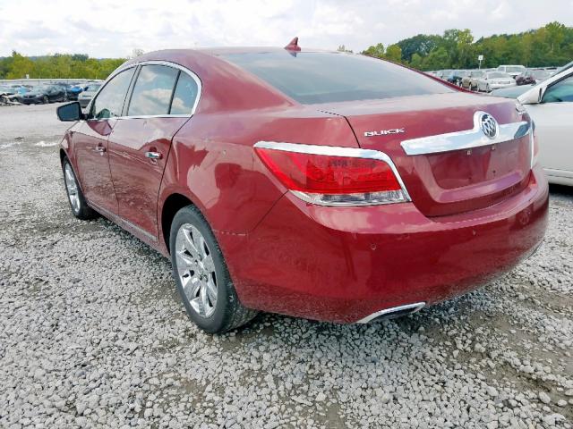 1G4GC5ED8BF115388 - 2011 BUICK LACROSSE C BURGUNDY photo 3