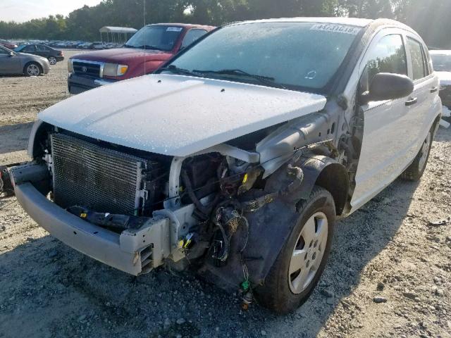 1B3HB28A79D172765 - 2009 DODGE CALIBER SE WHITE photo 2