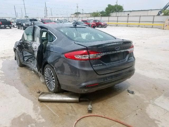 3FA6P0RU8HR267657 - 2017 FORD FUSION TIT CHARCOAL photo 3