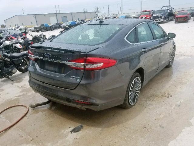 3FA6P0RU8HR267657 - 2017 FORD FUSION TIT CHARCOAL photo 4