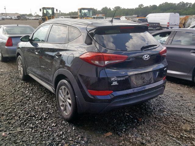 KM8J3CA47HU590213 - 2017 HYUNDAI TUCSON LIM BLACK photo 3