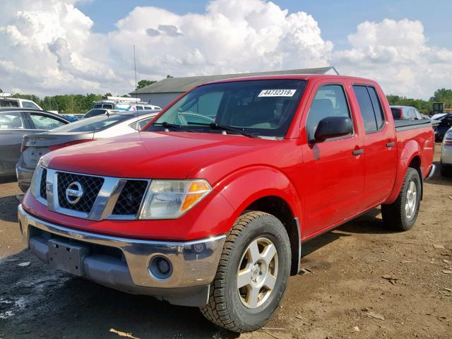 1N6AD07U46C459487 - 2006 NISSAN FRONTIER C RED photo 2