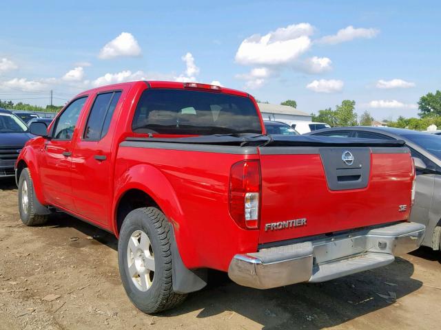 1N6AD07U46C459487 - 2006 NISSAN FRONTIER C RED photo 3