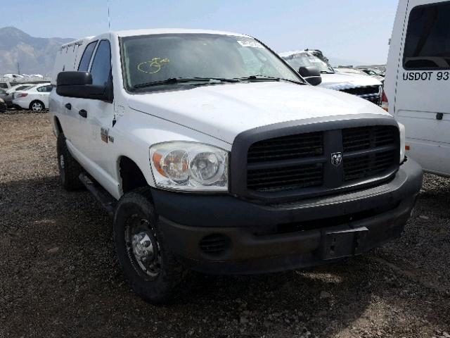 3D7KS28D08G248588 - 2008 DODGE RAM 2500 S WHITE photo 1