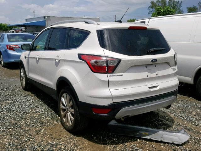 1FMCU0JD4HUE65416 - 2017 FORD ESCAPE TIT WHITE photo 3